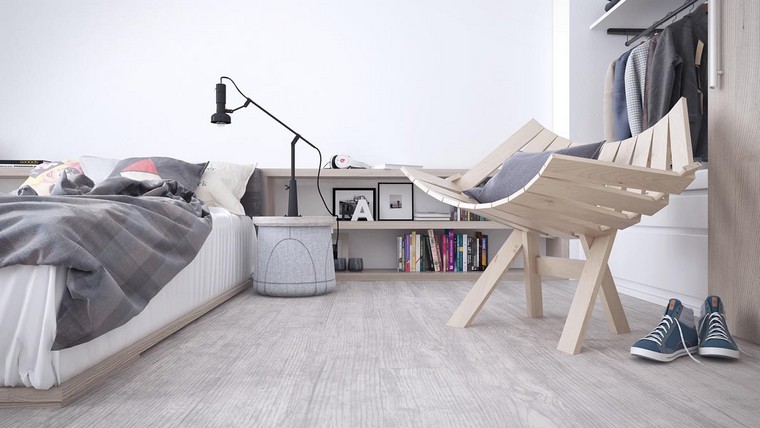 fauteuil-bois-designinterieur-gris-et-blanc-minimaliste