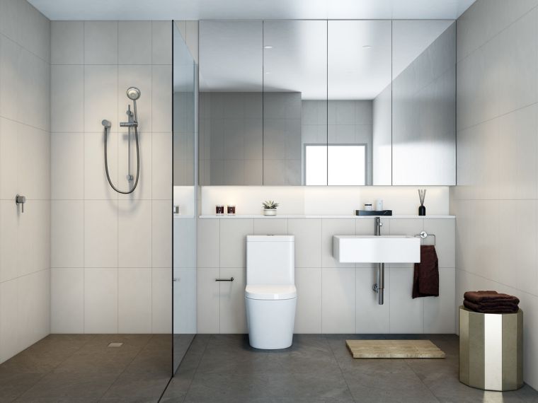 meuble-salle-de-bain-portes-verre-design-minimaliste-peinture-blanche