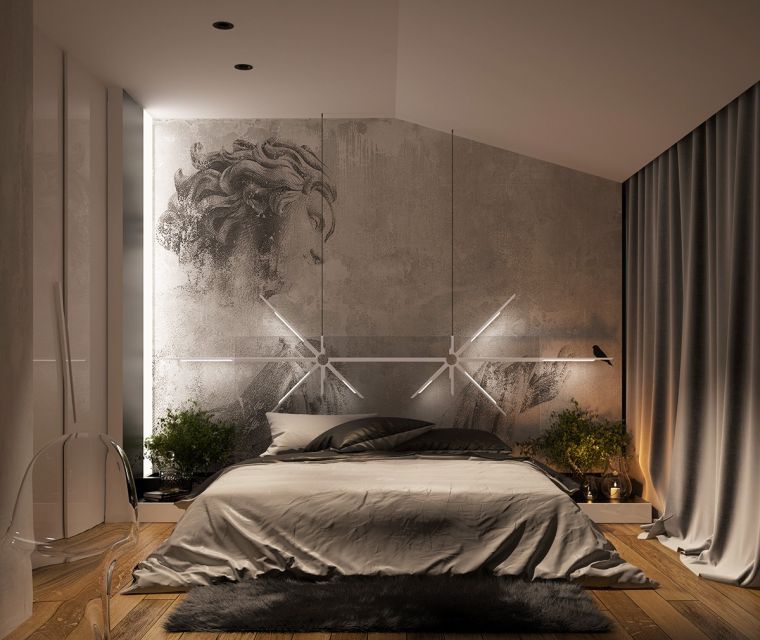 mur-accent-pierre-exposee-chambre-a-coucher-deco