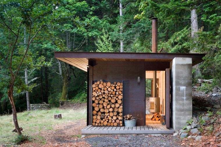 abri pour bois chauffage-exterieur-petite-maison-de-jardin