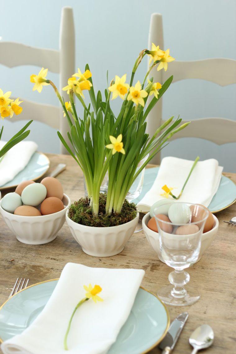 decoration-de-printemps-table-pot-de-plante