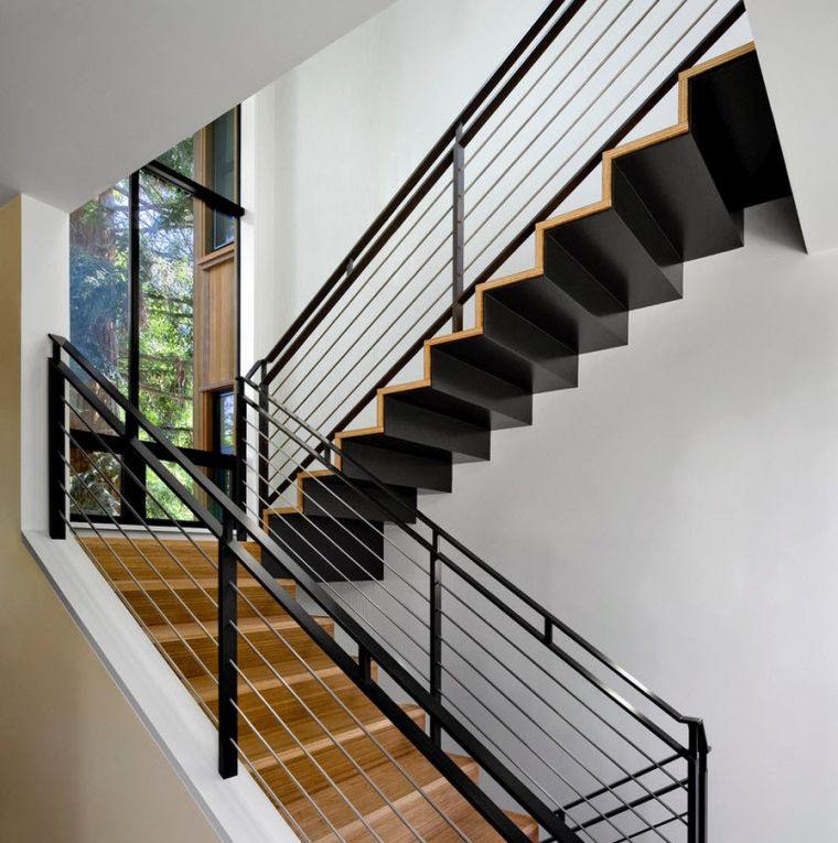 escalier intérieur design metal-moderne-deco-minimaliste