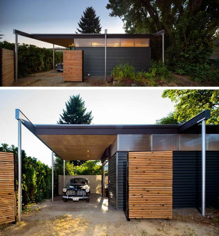 agrandissement maison bois studio-cour-interieure