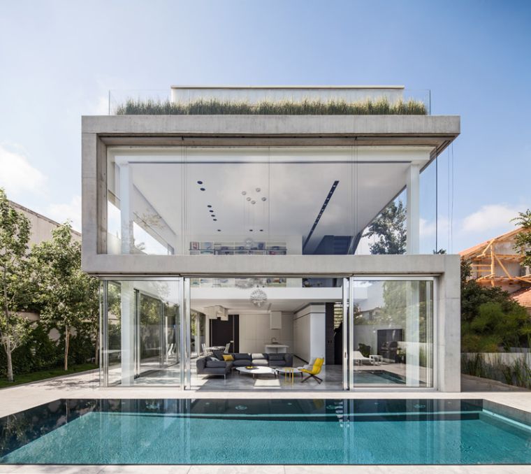 architecture-villa-moderne-verre-beton-exterieur