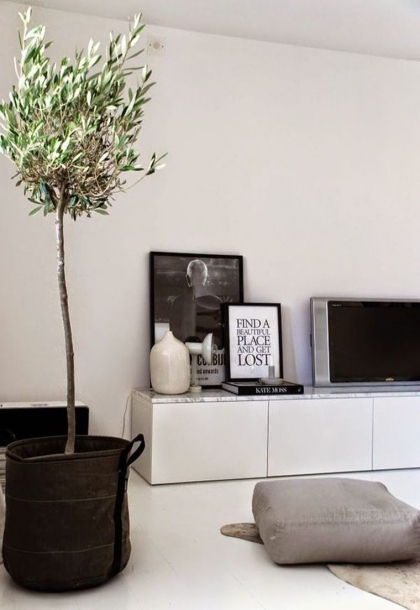 console-deco-salon-table-blanche-support-ecran
