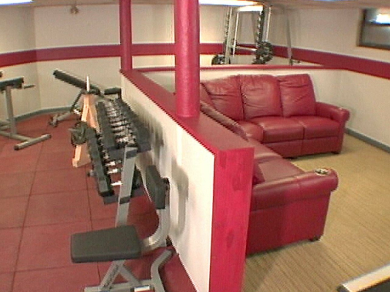 mur de separation nain-divisant-coin-repos-salle-gym