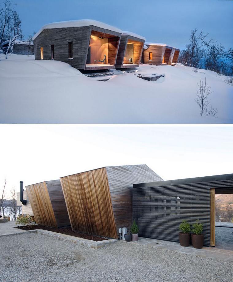 maison en norvège design cabine bois