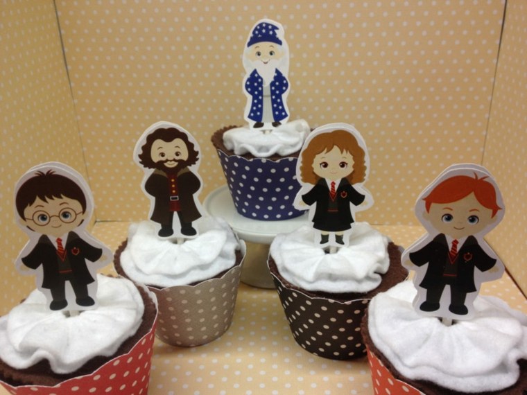 deco anniversaire harry potter cupcakes-idee