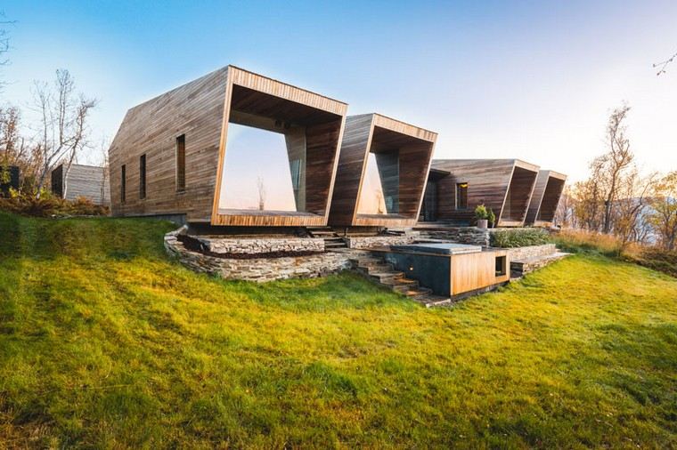 maison en norvège design cabine bois