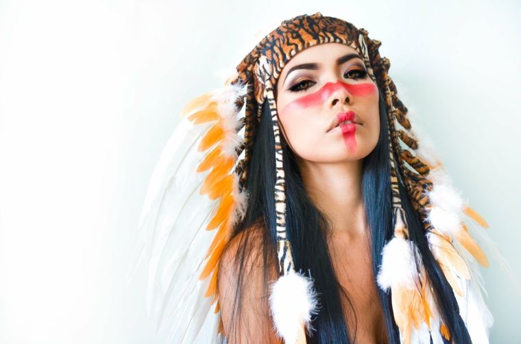 maquillage-femme-indien-fete-halloween