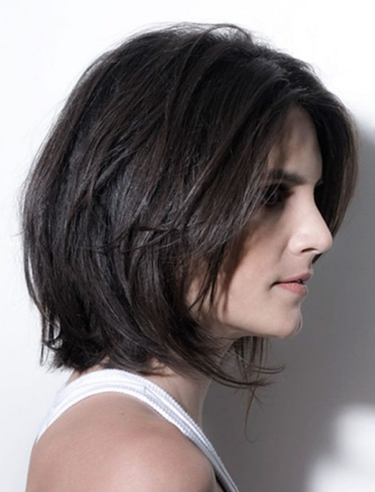 cheveux fonces degrade court