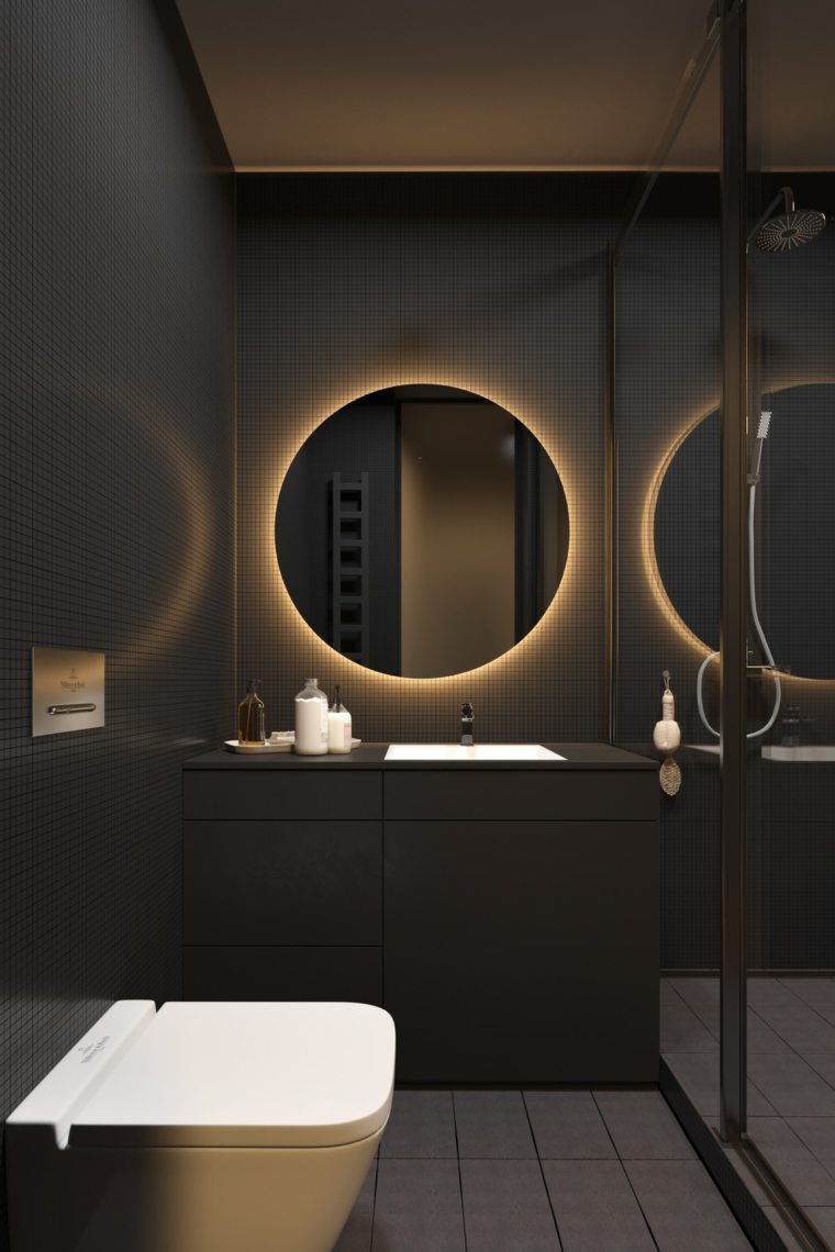 salle de bain design luxe miroirs