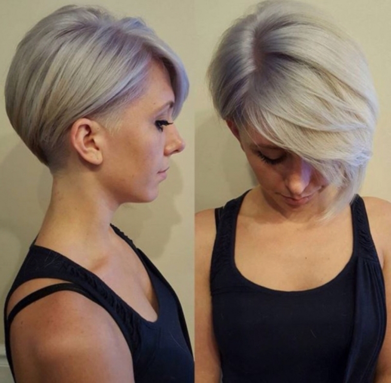 cheveux femme profil court bob