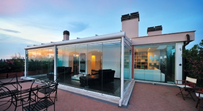clôture de terrace moderne