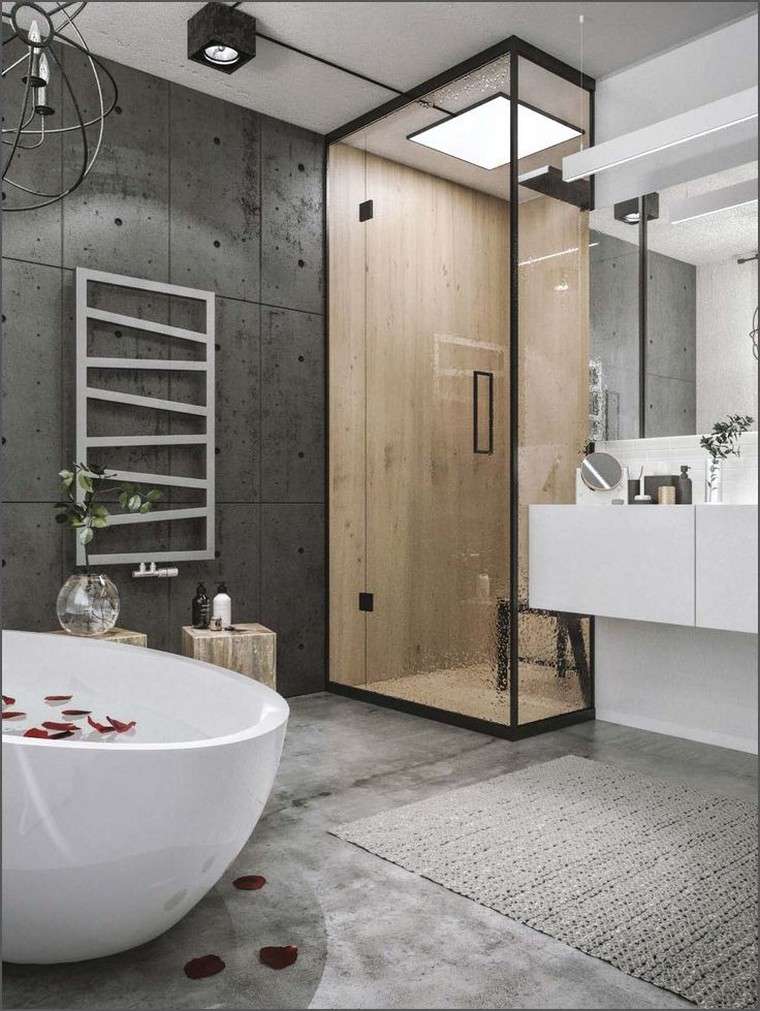 salle-de-bain-design-beton-gris-bois