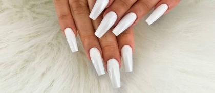 forme ongle ballerine cercueil-couleur-blanche