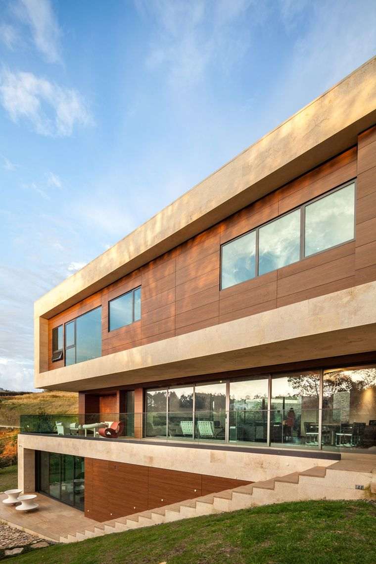 maison pierre et bois facade-design-image
