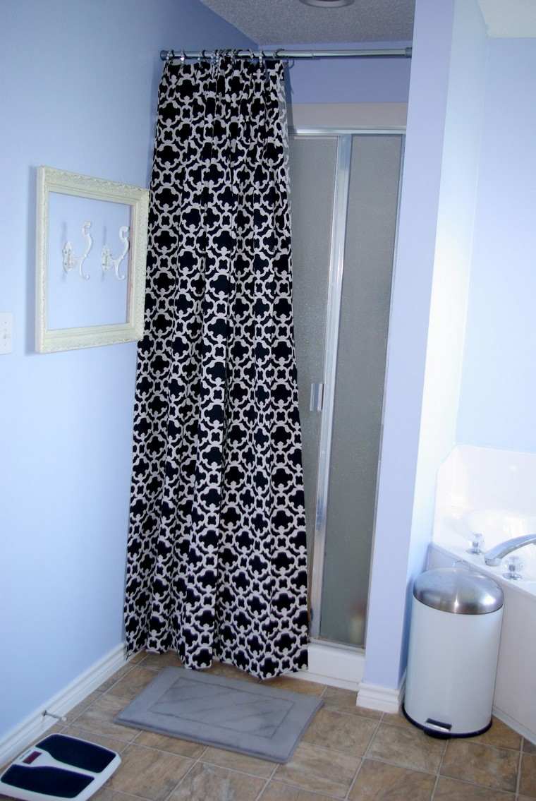 rideau douche petite salle de bain design moderne idées