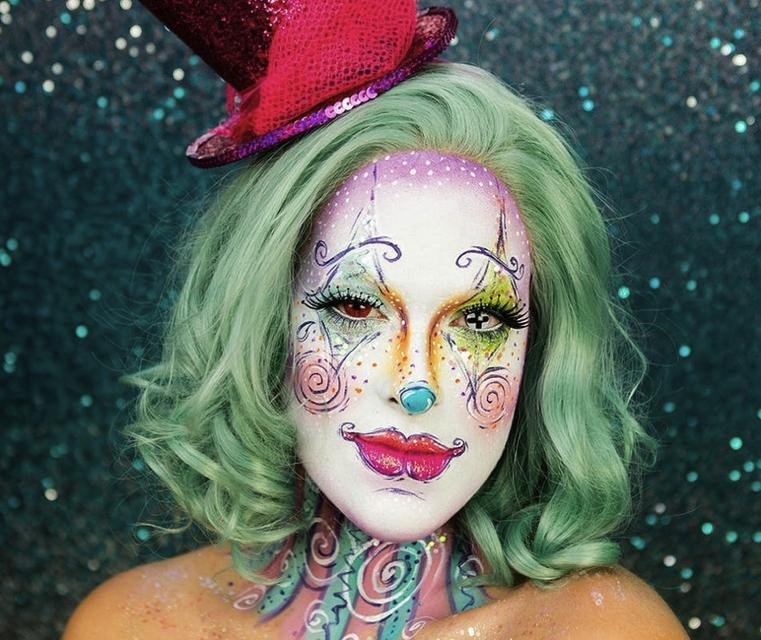Maquillage-Halloween-Clown-artistique