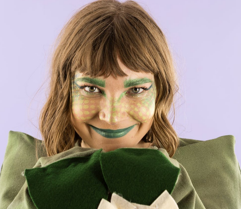 Maquillage-Halloween-Dinosaure-vert