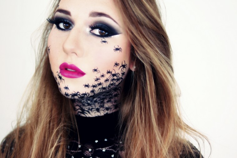 araignee-maquillage-halloween-femme-homme