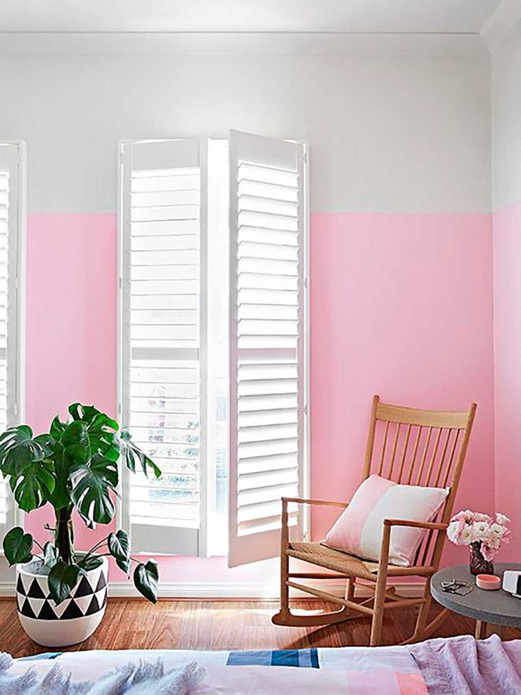 contraste de couleur idee-deco-color-blocking-rose