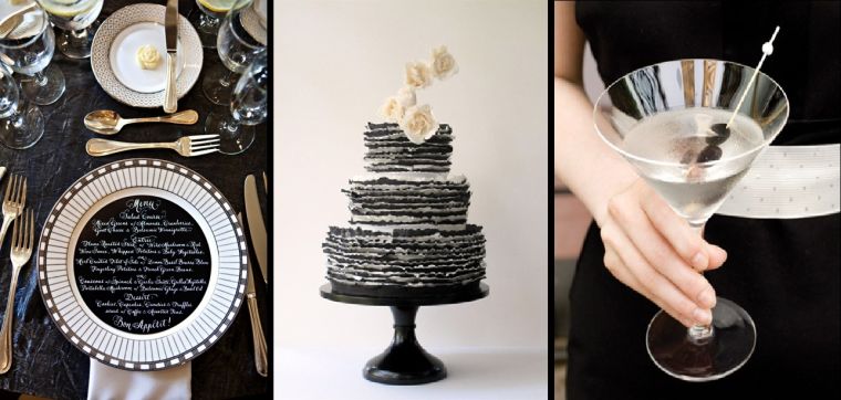 deco-mariage-noir-et-blanc-touches-or