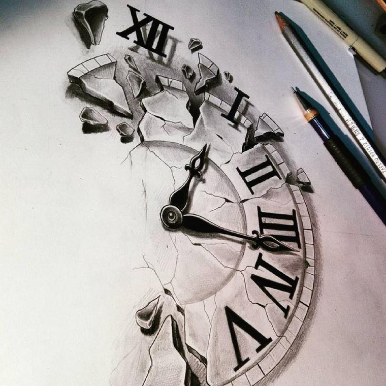 dessin-idee-tatouage-horloge