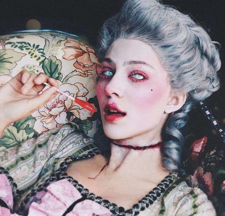 maquillage-pour-halloween-effrayant-marie-antoinette