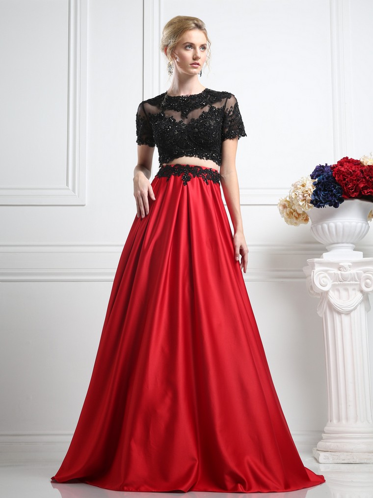 mariee-robe-rouge-noir