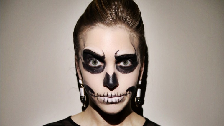 maquillage pour halloween idée femme facile