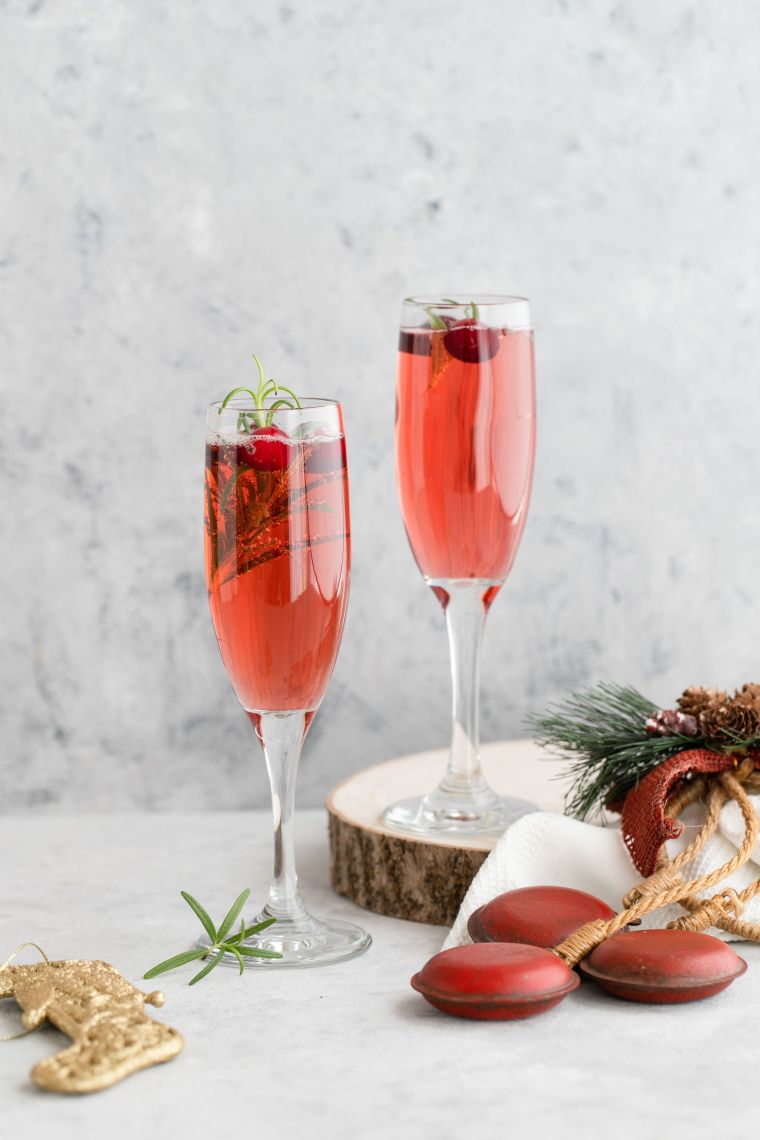 cocktail noel rouge mimosa
