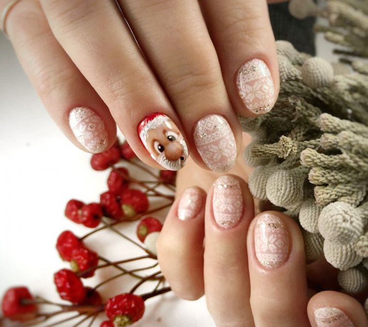 deco-ongles-simple-pour-hiver-modele-blanc-pere-noel