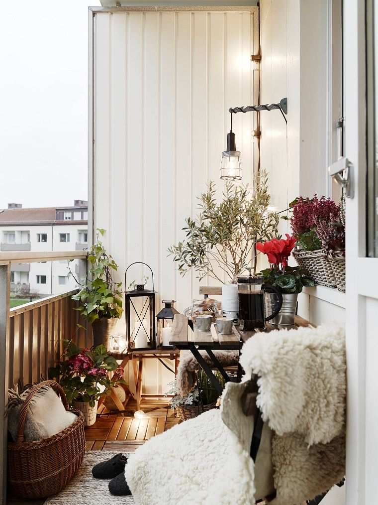 déco terrasse hiver exemple-petit-espace-balcon