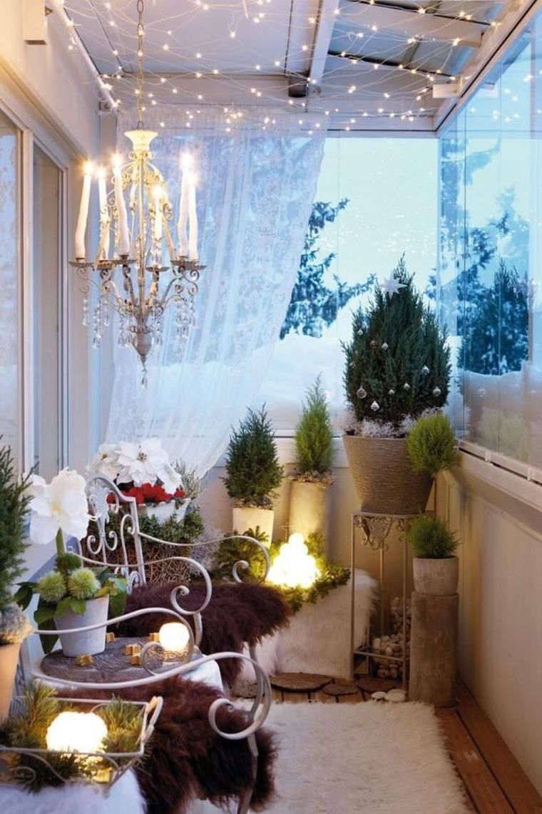 déco terrasse hiver petit-balcon-ambiance-noel