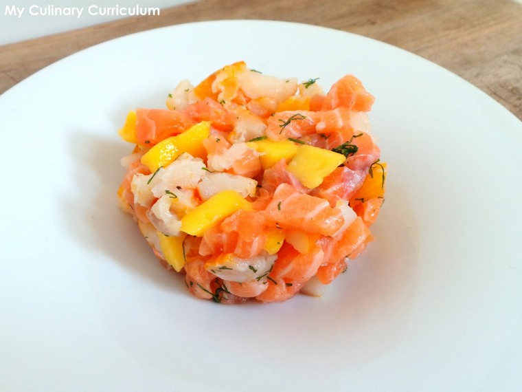 recette-de-poisson-pour-noel-saumon-tartare-mangue