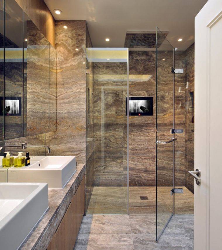 deco design de salle de bain en marbre