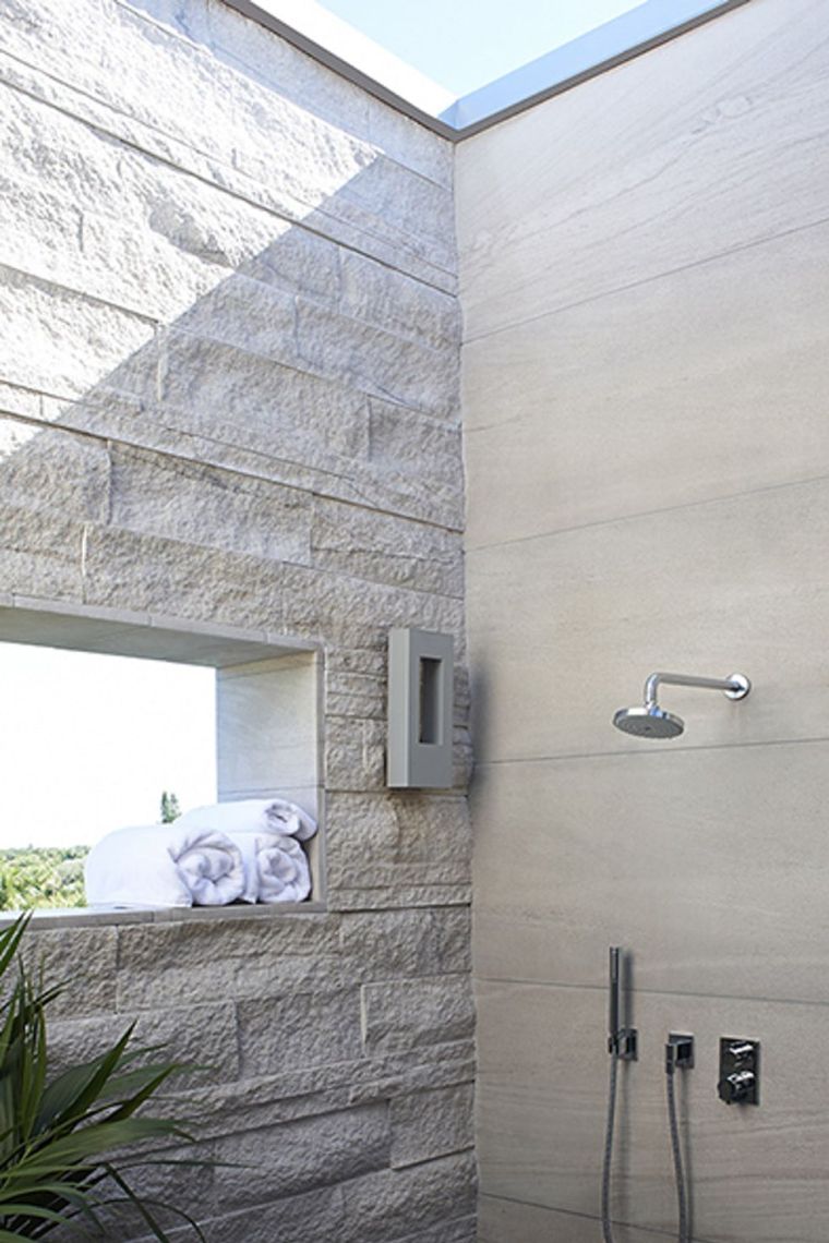 idee douche exterieur de jardin