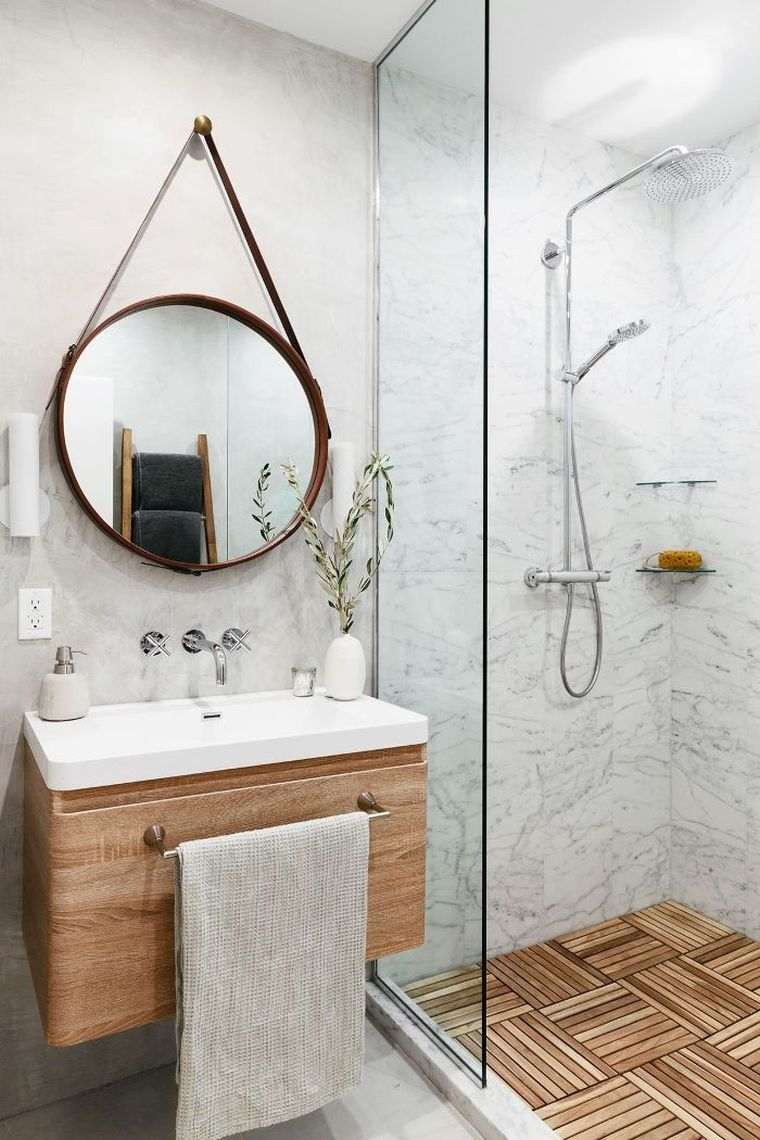 salle de douche en marbre tendance
