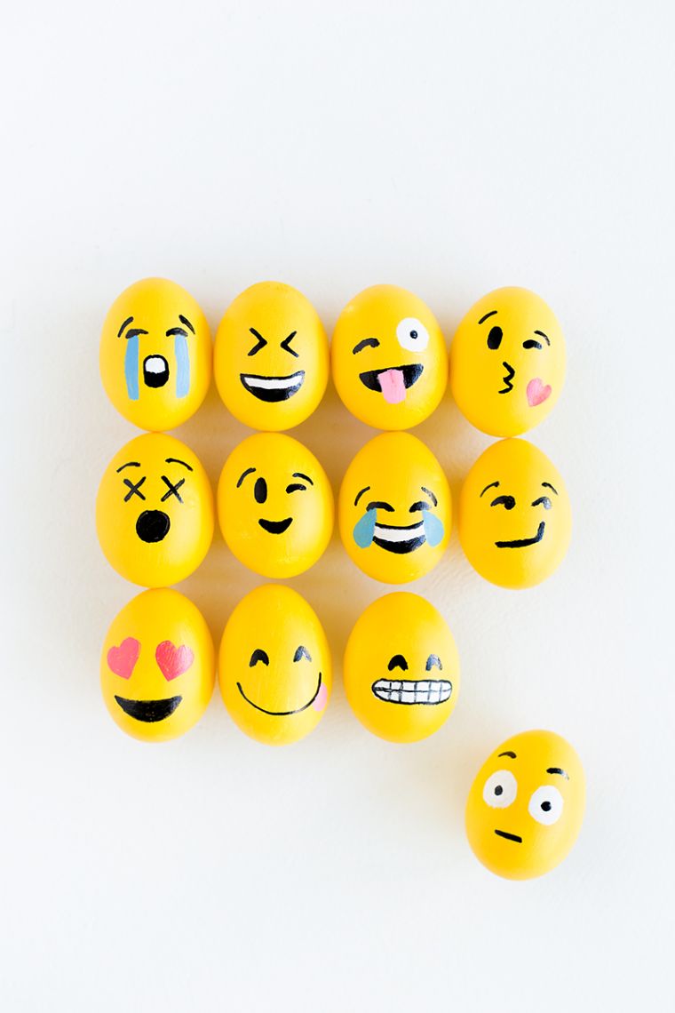 comment peindre des oeufs emoji idee