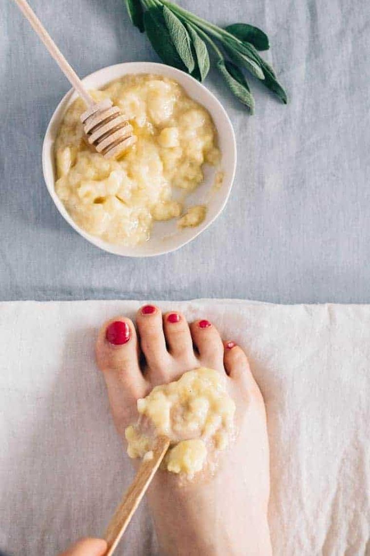 exfoliant corps maison banane