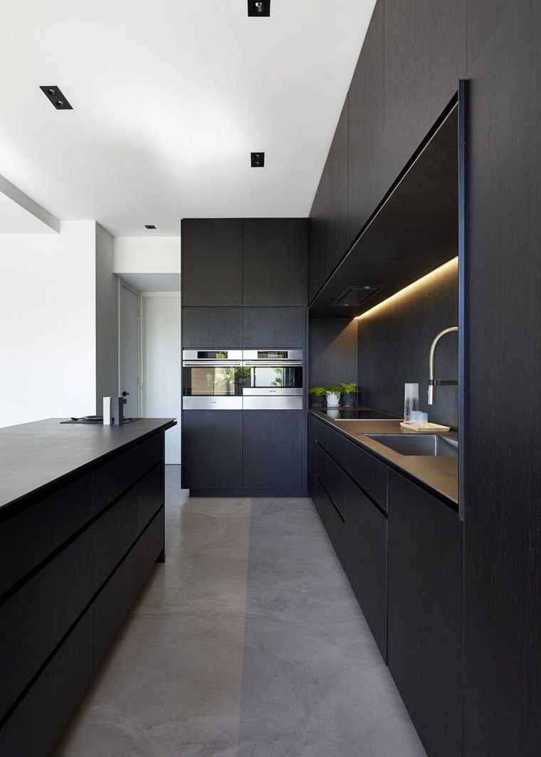 interieur-cuisine-noire-design-contemporain