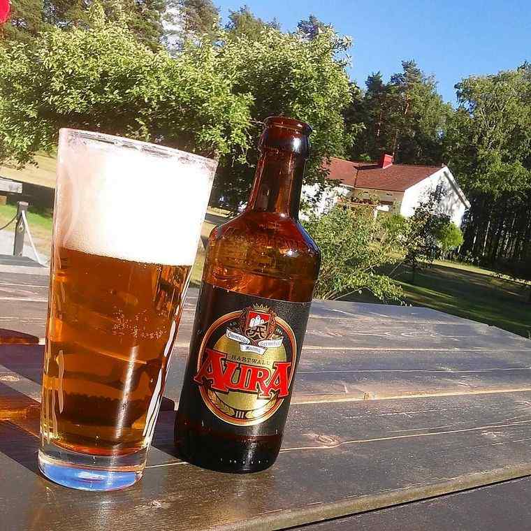 pinte de bière Aura Finlande