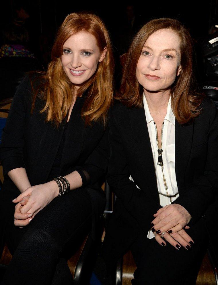 rousse Isabelle Huppert Jessica Chastain