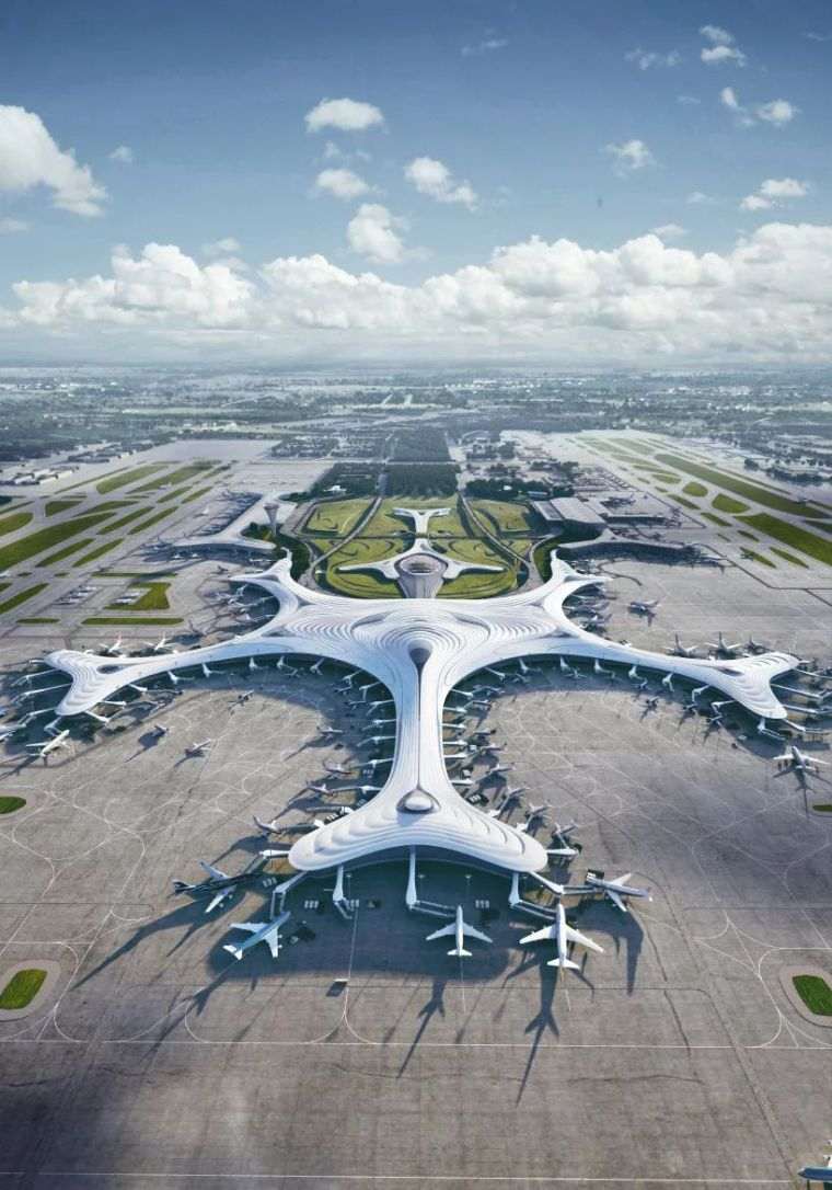 aeroport design harbin taping chine