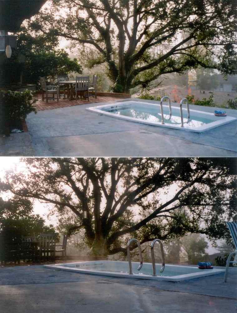 aménagement spa extérieur petite piscine
