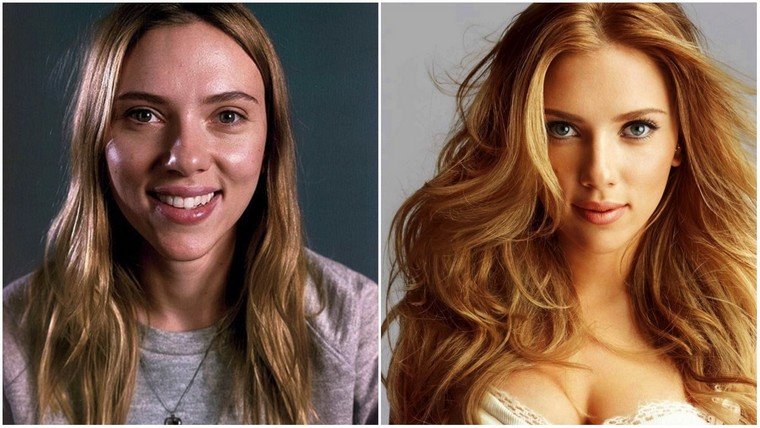 star sans maquillage Scarlett Johansson