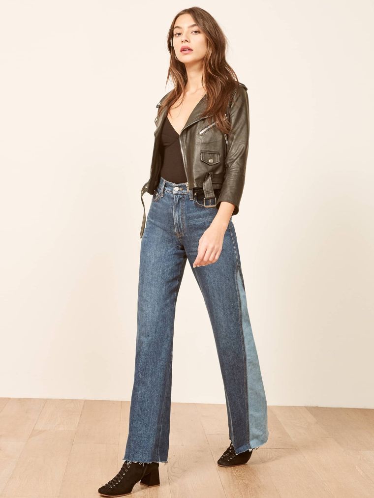jeans et veste de style casual chic femme