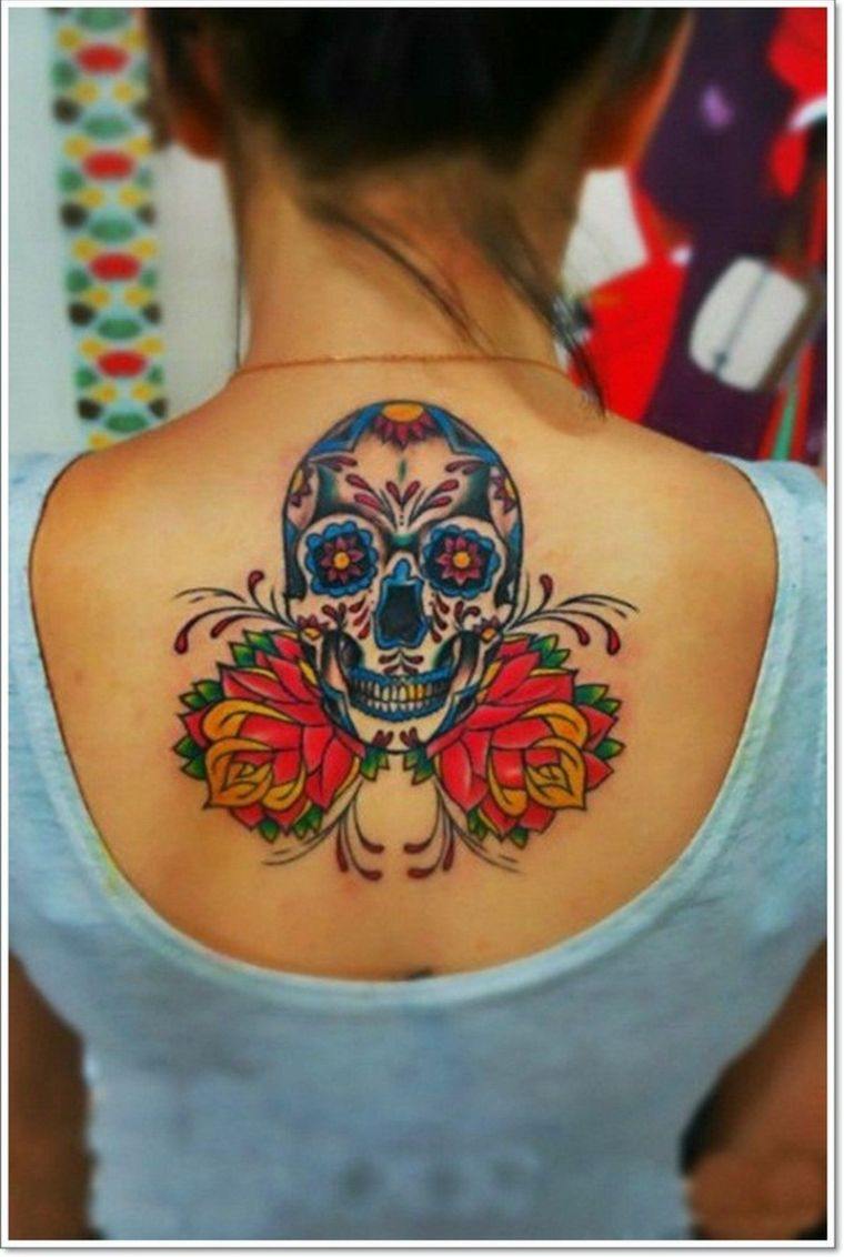 tatouage dos mexicain