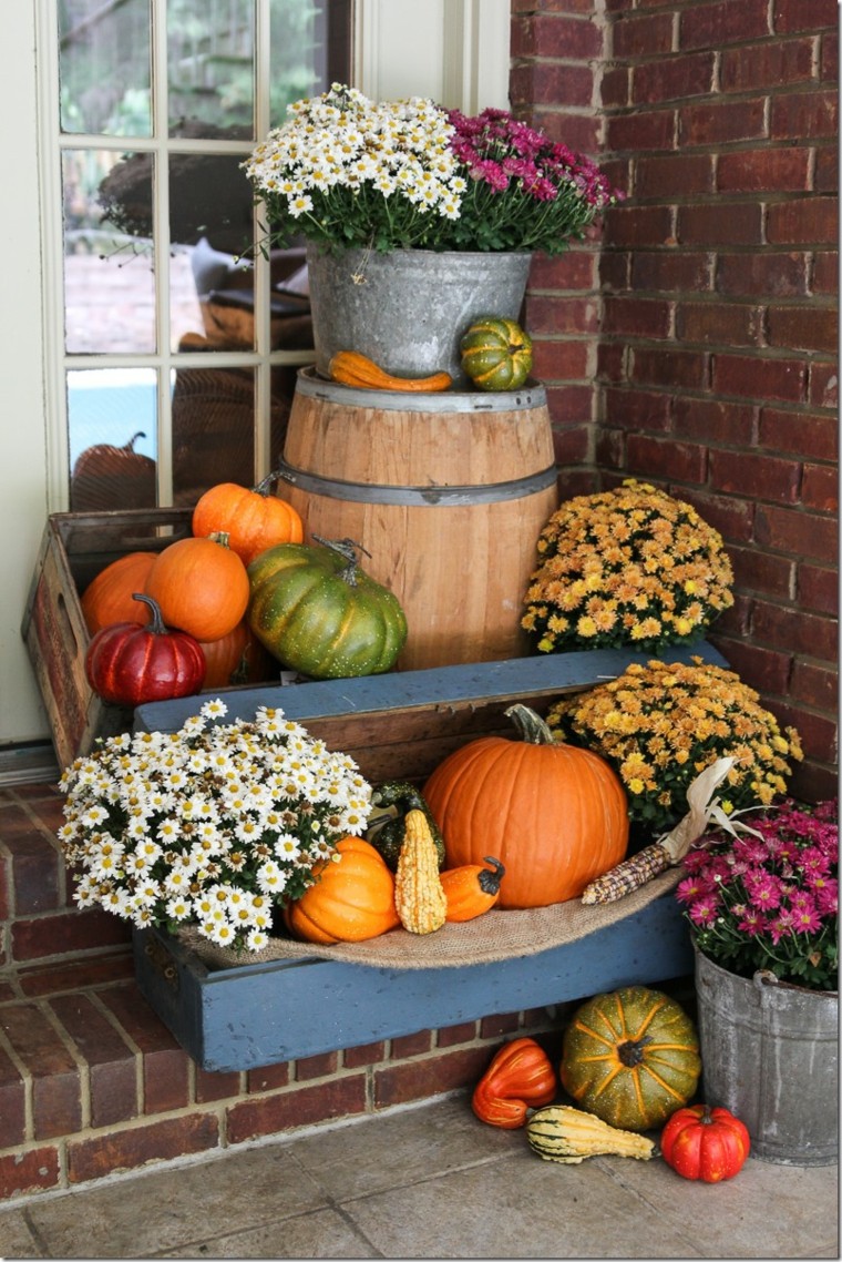 automne décoration fruits et légumes